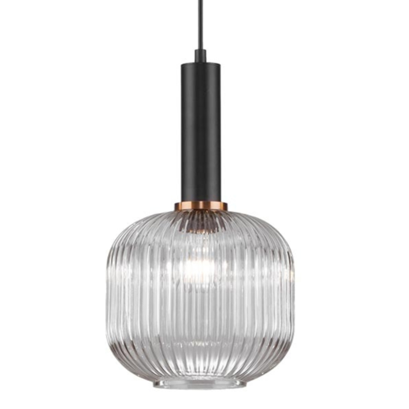 Светильник Ferm Living chinese lantern Сlear III Прозрачное Стекло Черный во Владивостоке | Loft Concept 