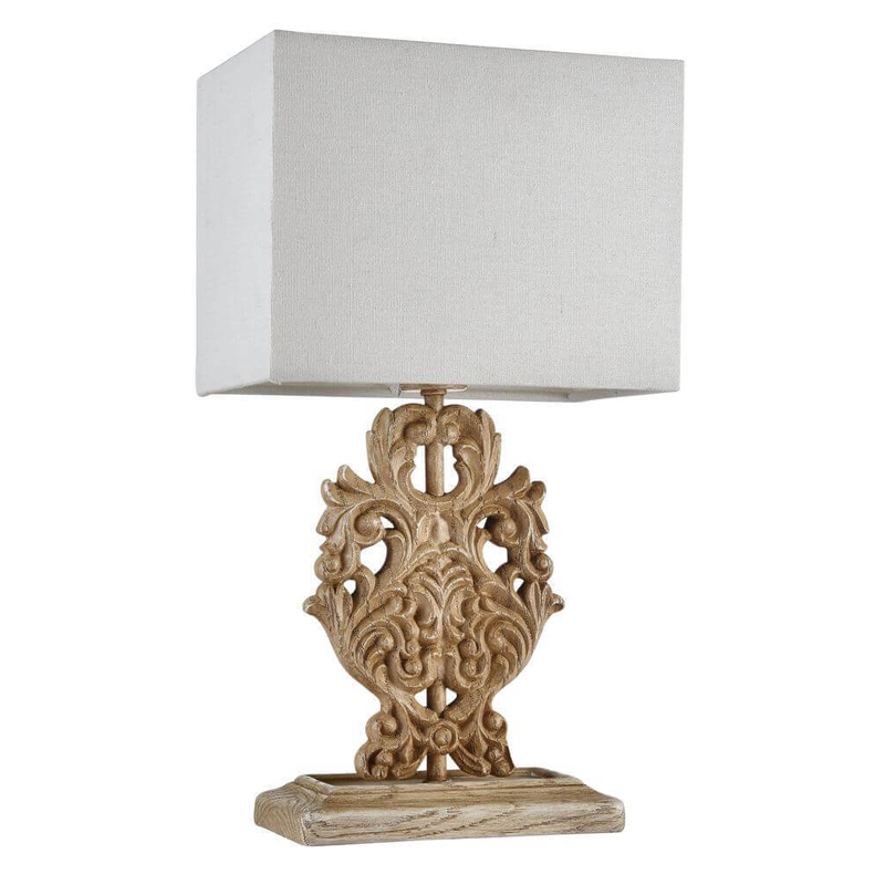 Настольная лампа Agueta Light Table Lamp Белый Бежевый во Владивостоке | Loft Concept 