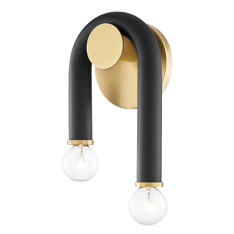 Бра Paulson floppy wall sconce gold Черный Золотой Бра Paulson floppy wall sconce gold Черный Золотой во Владивостоке | Loft Concept