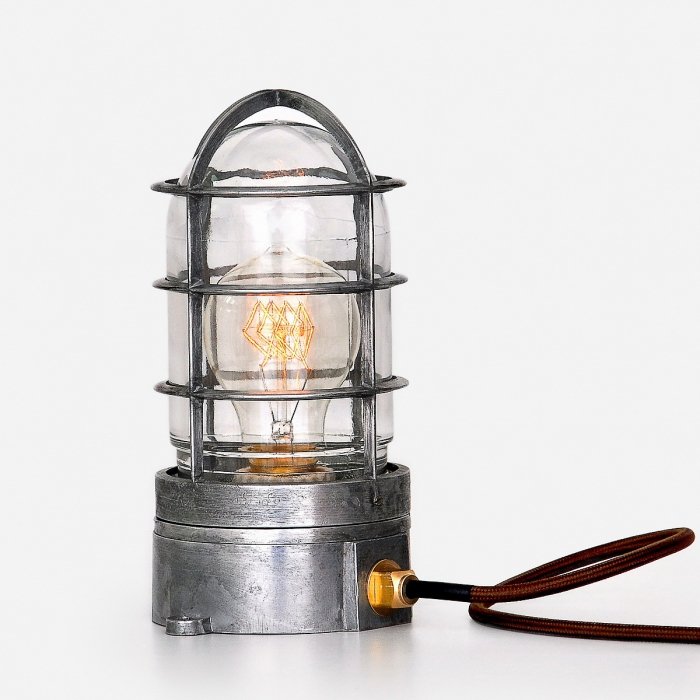 Настольная лампа Steampunk Cage Glass Edison Table lamp  во Владивостоке | Loft Concept 