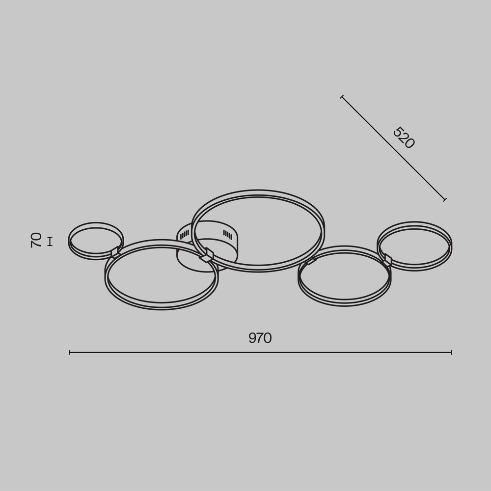 Потолочный светильник Olympia 3000-4000К 43Вт во Владивостоке