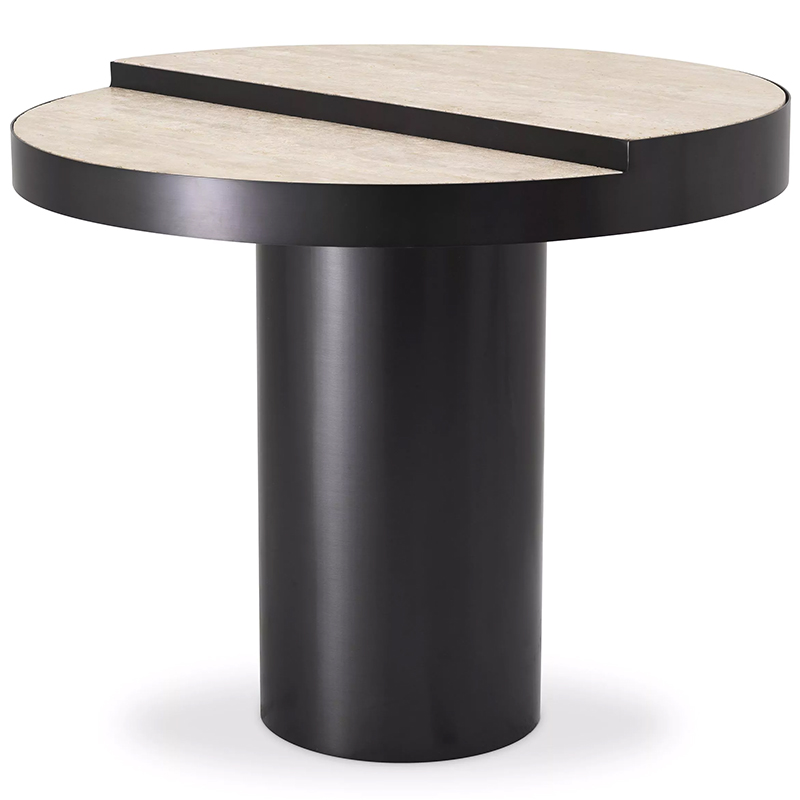 Приставной столик Eichholtz Side Table Excelsior Черный Песочный Приставной столик Eichholtz Side Table Excelsior Черный Песочный во Владивостоке | Loft Concept