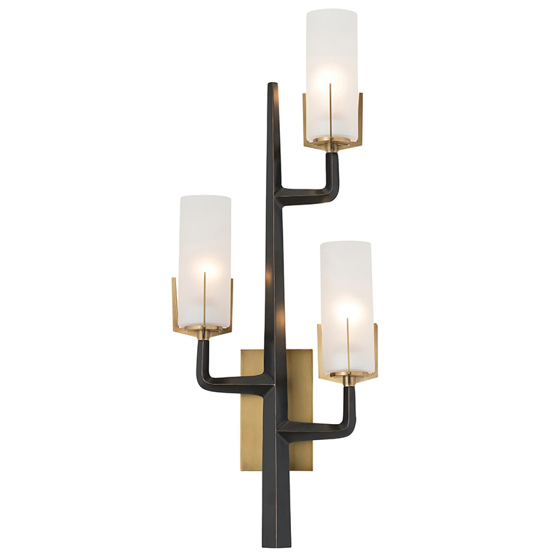 Бра Arteriors GRIFFIN SCONCE Черный Латунь Белый во Владивостоке | Loft Concept 