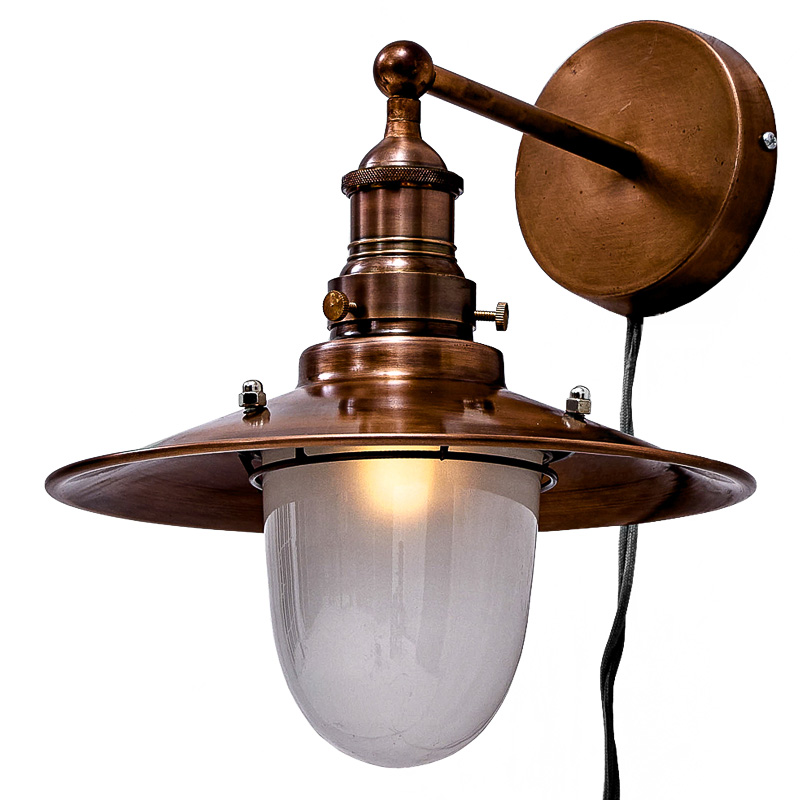 Бра Lantern Loft Sconces Белый Винтажная Медь Бра Lantern Loft Sconces Белый Винтажная Медь во Владивостоке | Loft Concept