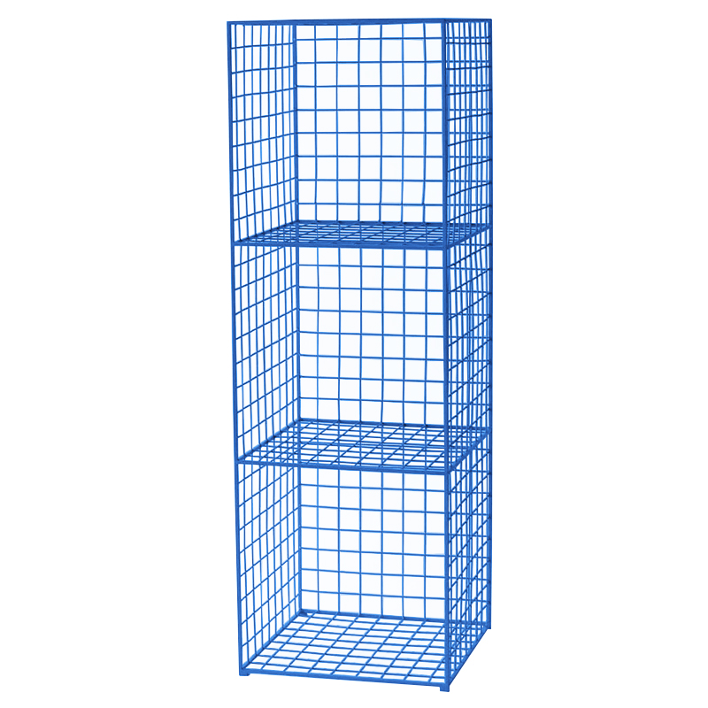 Стеллаж Carney Blue Industrial Metal Rust Rack Синий Стеллаж Carney Blue Industrial Metal Rust Rack Синий во Владивостоке | Loft Concept