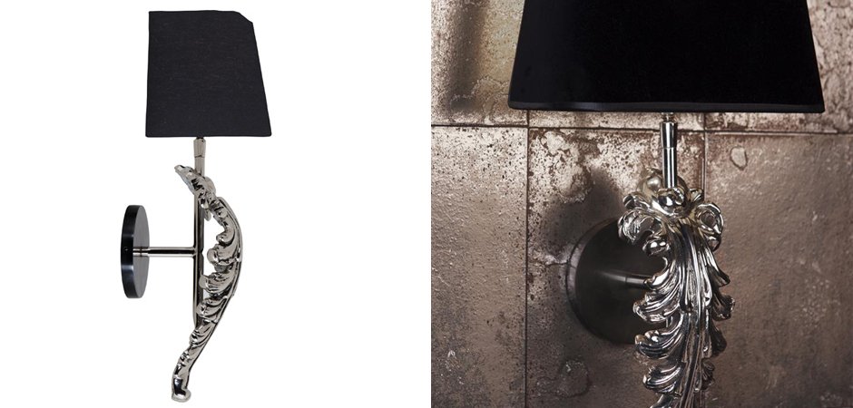 Бра Eichholtz Wall Lamp Beau Site Nickel+Black Бра Eichholtz Wall Lamp Beau Site Nickel+Black - Loft-Concept во Владивостоке
