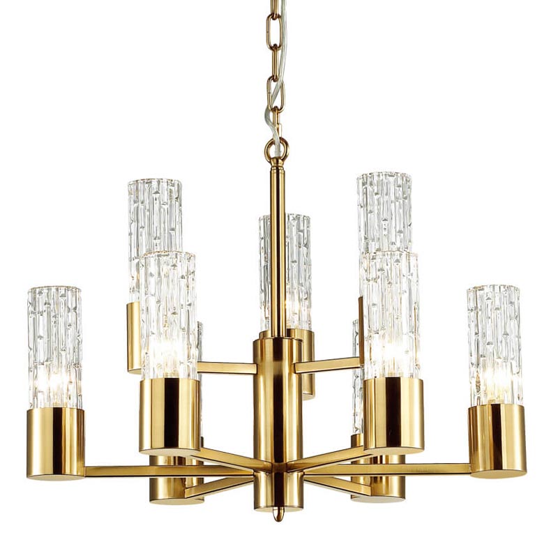 Люстра Lorinda Chandelier two tiers Прозрачный (Transparent) Золотой Люстра Lorinda Chandelier two tiers Прозрачный (Transparent) Золотой во Владивостоке | Loft Concept