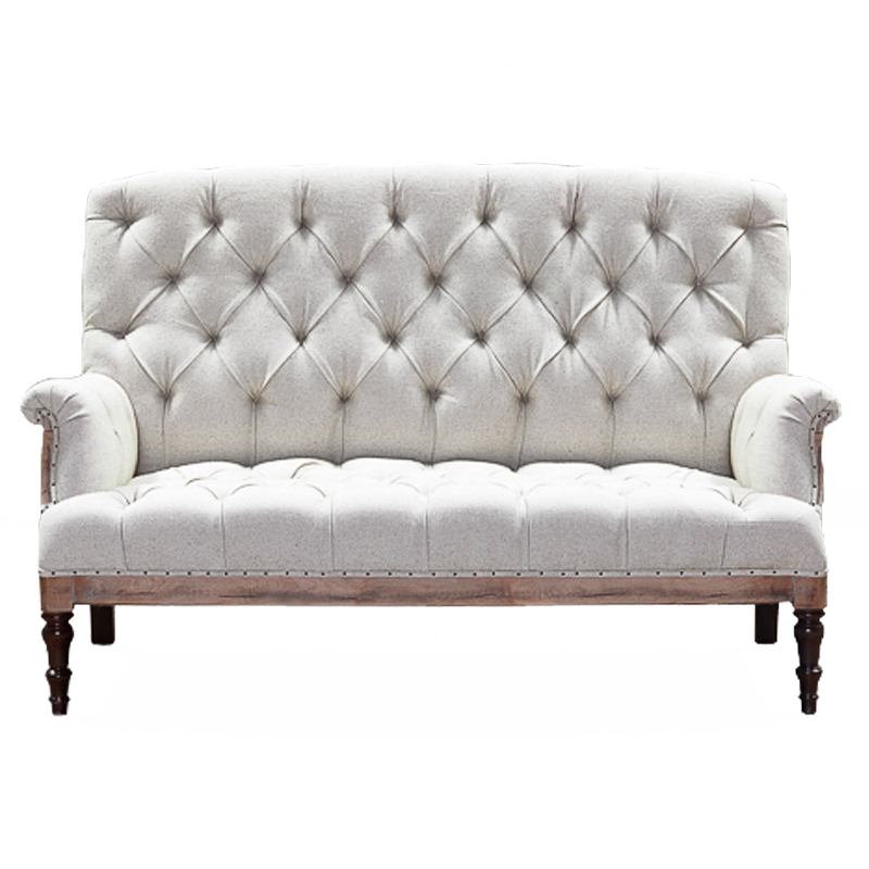 Диван Grace Sofa White Белый Коричневый во Владивостоке | Loft Concept 