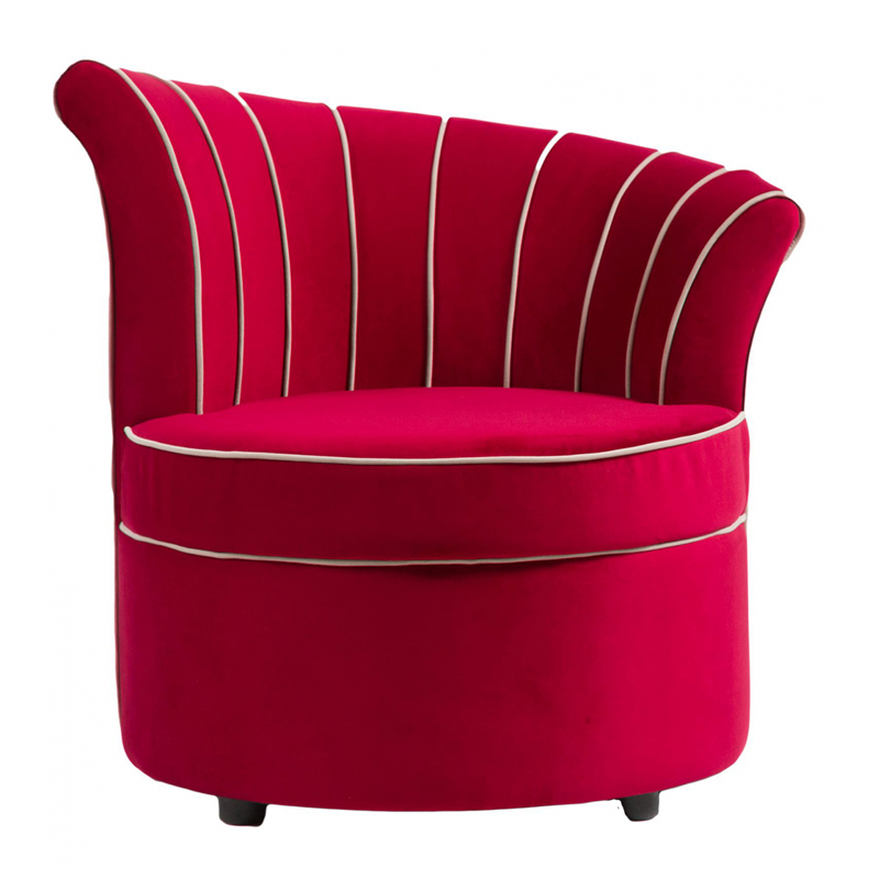 Кресло Curly Backrest Red Красный Кресло Curly Backrest Red Красный во Владивостоке | Loft Concept