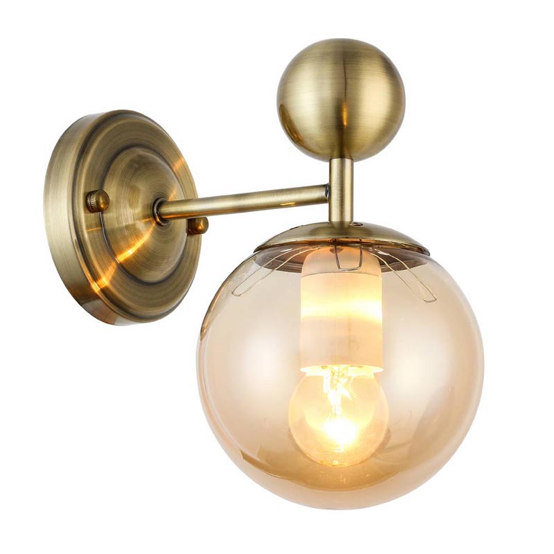 Бра Demian Bronze Wall Lamp Бронза Янтарный во Владивостоке | Loft Concept 