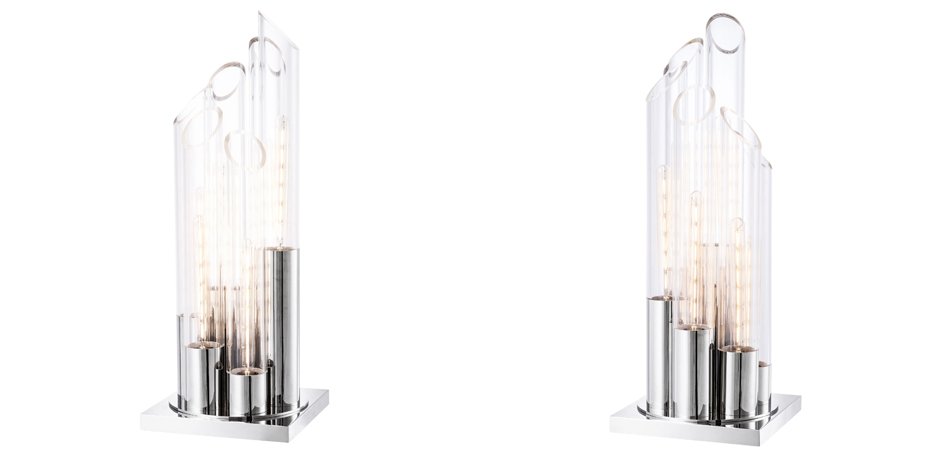 Настольная лампа Eichholtz Table Lamp Paradiso Nickel - фото №1