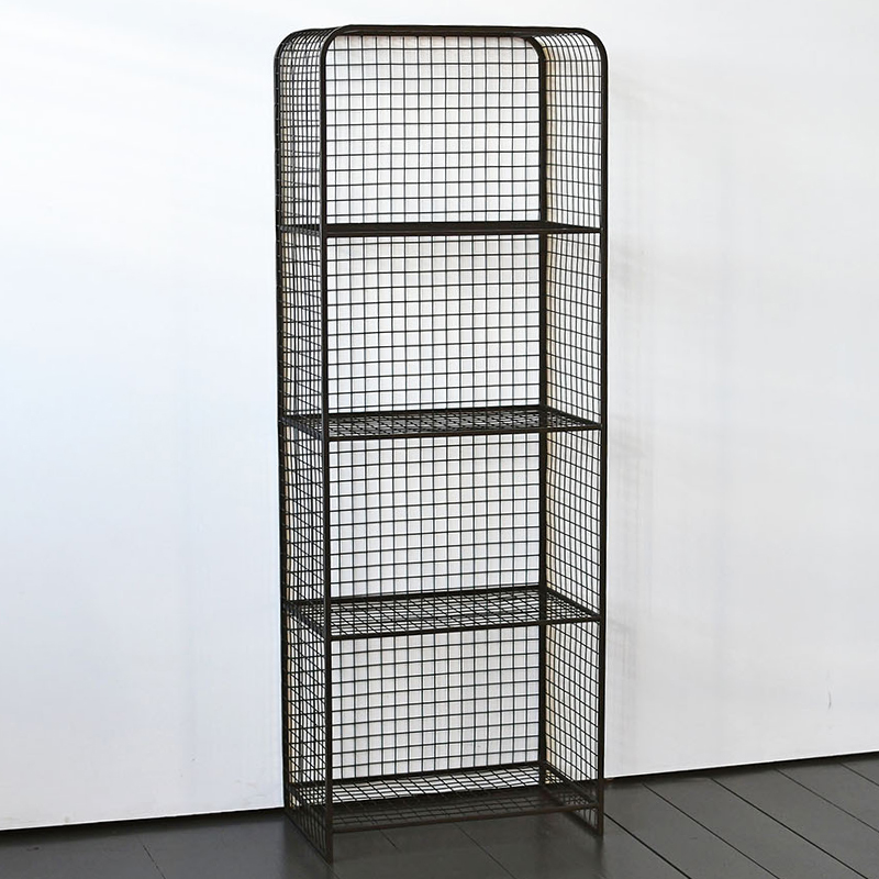 Стеллаж Knott Industrial Metal Rust Rack Черный Стеллаж Knott Industrial Metal Rust Rack Черный во Владивостоке | Loft Concept