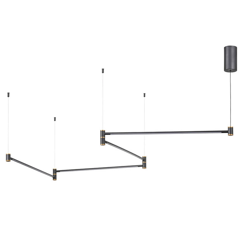 Подвесной светильник Drawing Line Gold Black Золотой Черный Подвесной светильник Drawing Line Gold Black Золотой Черный во Владивостоке | Loft Concept