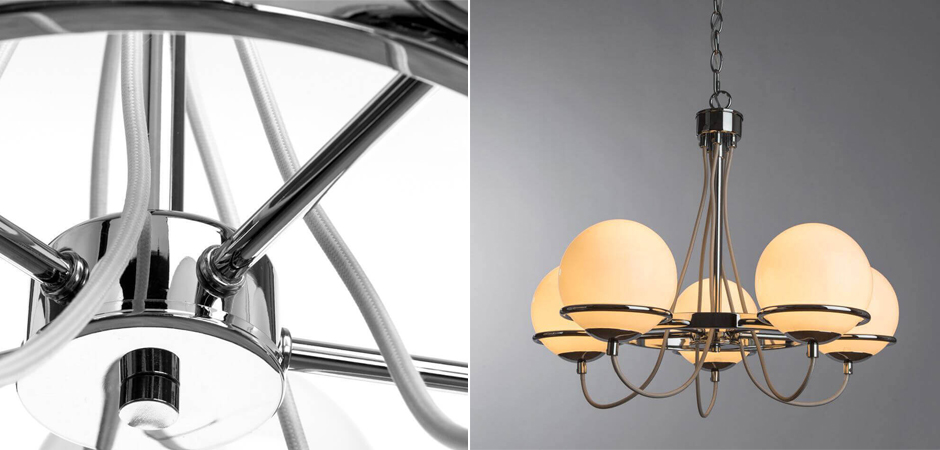 Люстра Melissa Chandelier Chromium 5 Люстра Melissa Chandelier Chromium 5 - Loft-Concept во Владивостоке