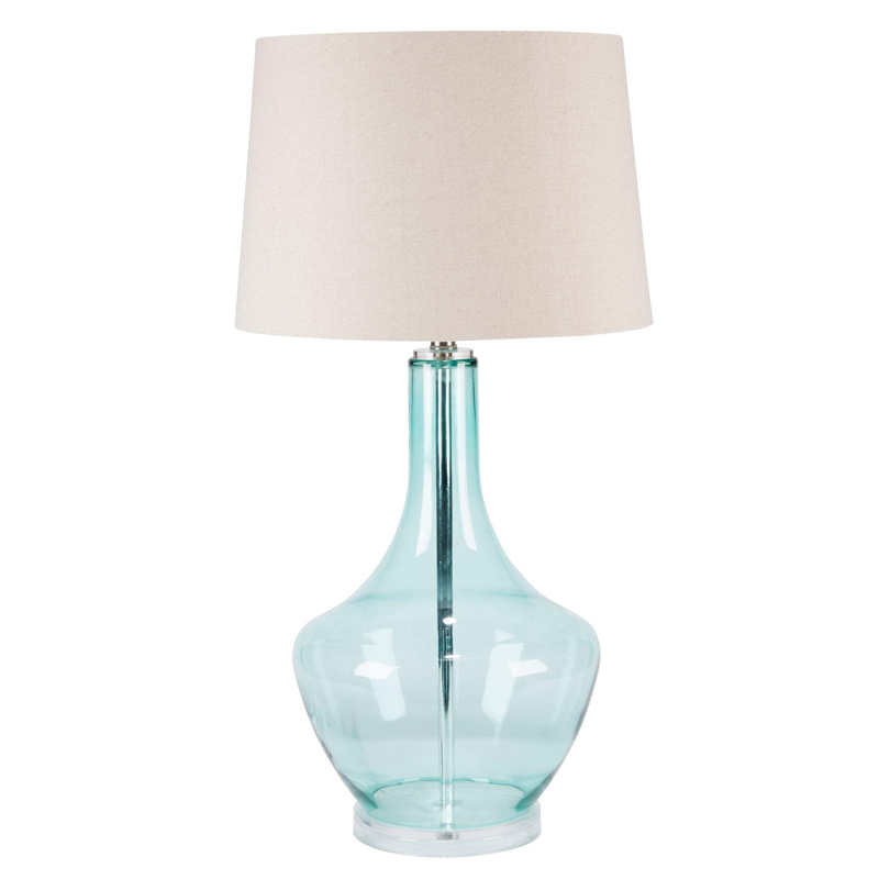 Настольная лампа Fantina Table lamp blue Белый Светло-голубой Настольная лампа Fantina Table lamp blue Белый Светло-голубой во Владивостоке | Loft Concept