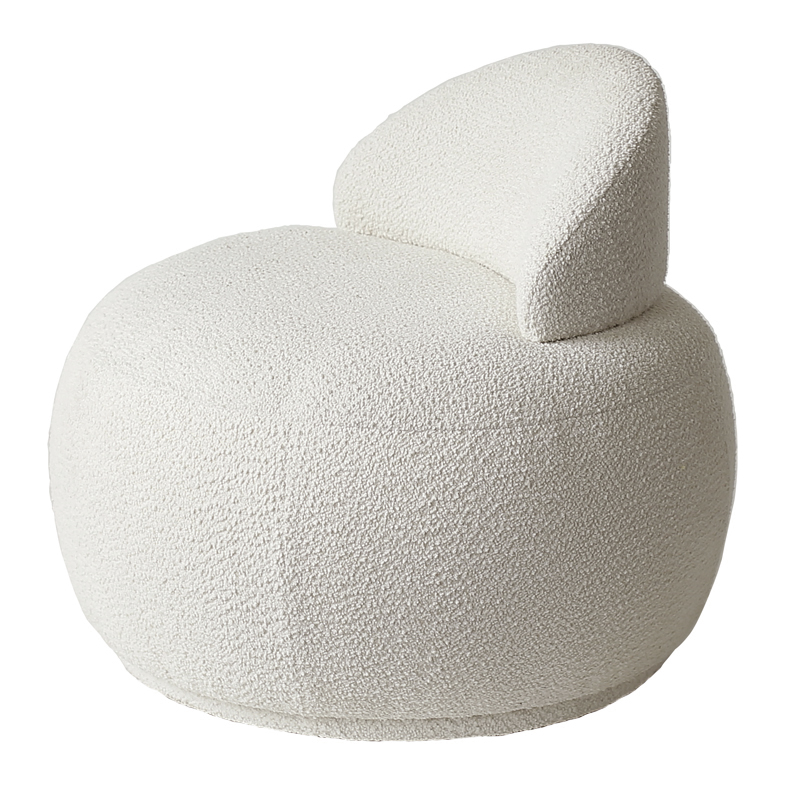 Кресло Boucle Snowball Armchair Белый Кресло Boucle Snowball Armchair Белый во Владивостоке | Loft Concept