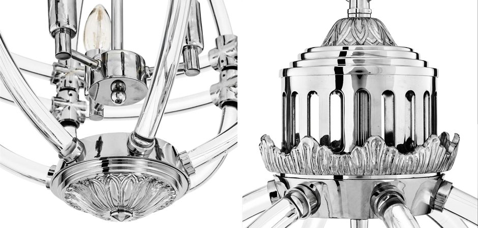 Люстра Eichholtz Chandelier Impero Silver Люстра Eichholtz Chandelier Impero Silver - Loft-Concept во Владивостоке