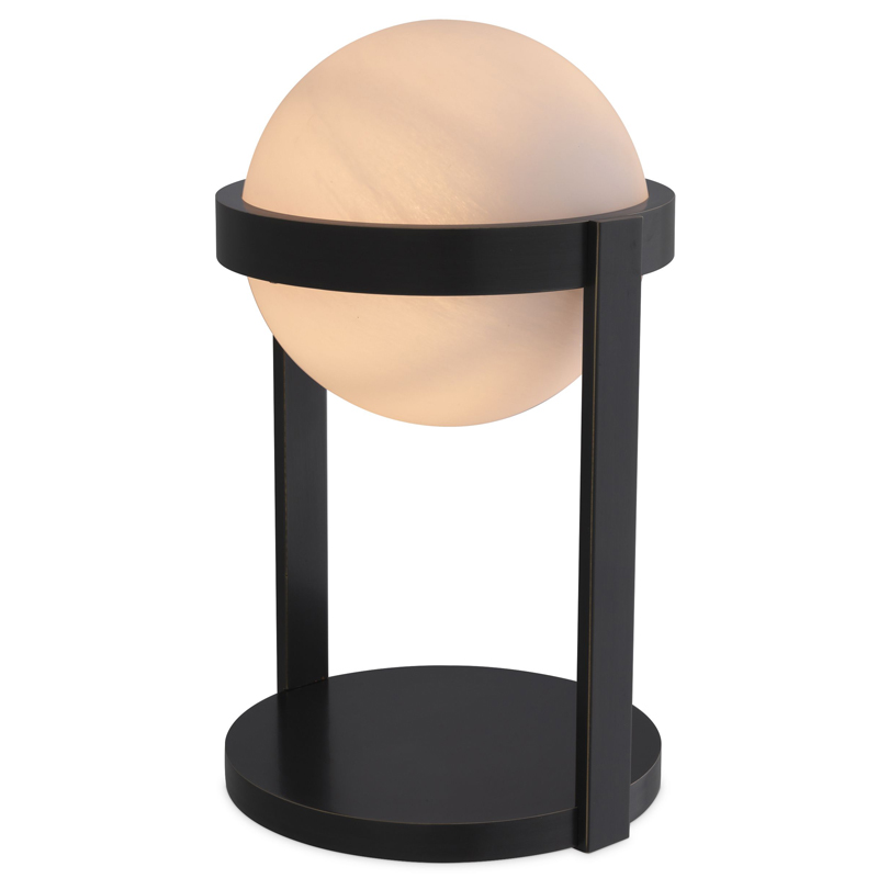 Настольная лампа Eichholtz Table Lamp Hayward Bronze Темная бронза Белое матовое стекло Настольная лампа Eichholtz Table Lamp Hayward Bronze Темная бронза Белое матовое стекло во Владивостоке | Loft Concept