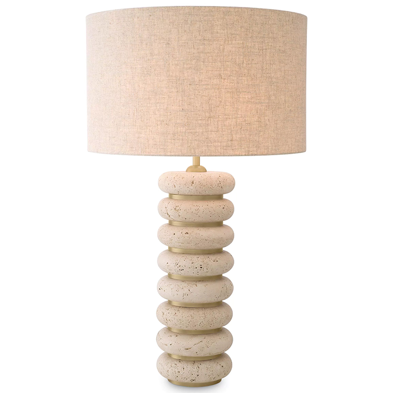 Настольная лампа Eichholtz Table Lamp Baron Бежевый Бежево-серый Латунь Настольная лампа Eichholtz Table Lamp Baron Бежевый Бежево-серый Латунь во Владивостоке | Loft Concept