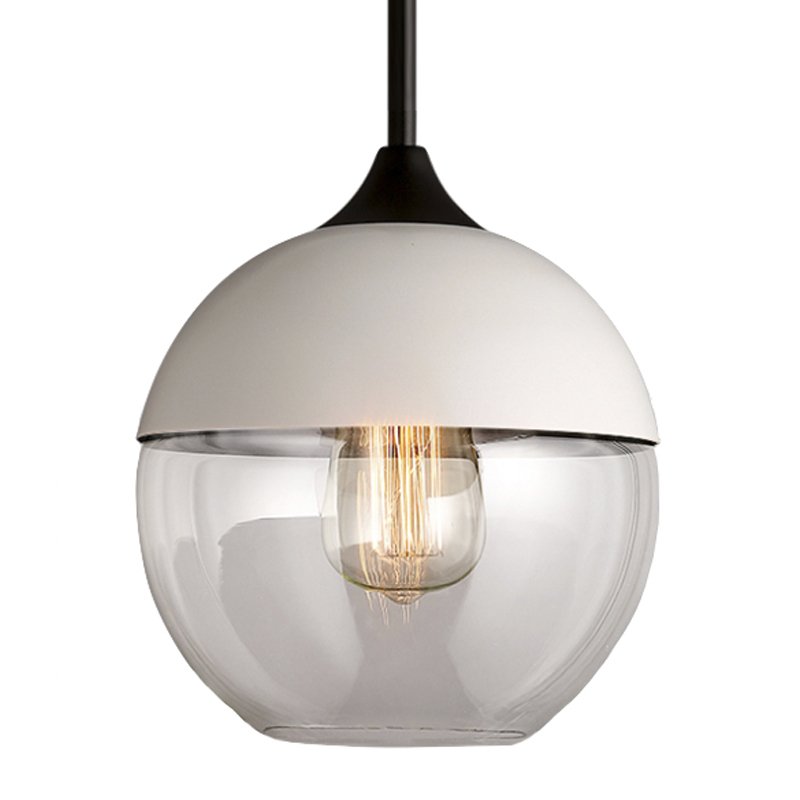 Подвесной светильник Hanglamp zwart glas White III Белый Прозрачное Стекло Подвесной светильник Hanglamp zwart glas White III Белый Прозрачное Стекло во Владивостоке | Loft Concept