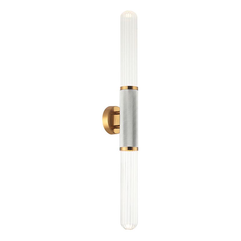 Бра Grover Chrome Transparent Wall Lamp Прозрачное Стекло Хром Глянцевое золото Бра Grover Chrome Transparent Wall Lamp Прозрачное Стекло Хром Глянцевое золото во Владивостоке | Loft Concept