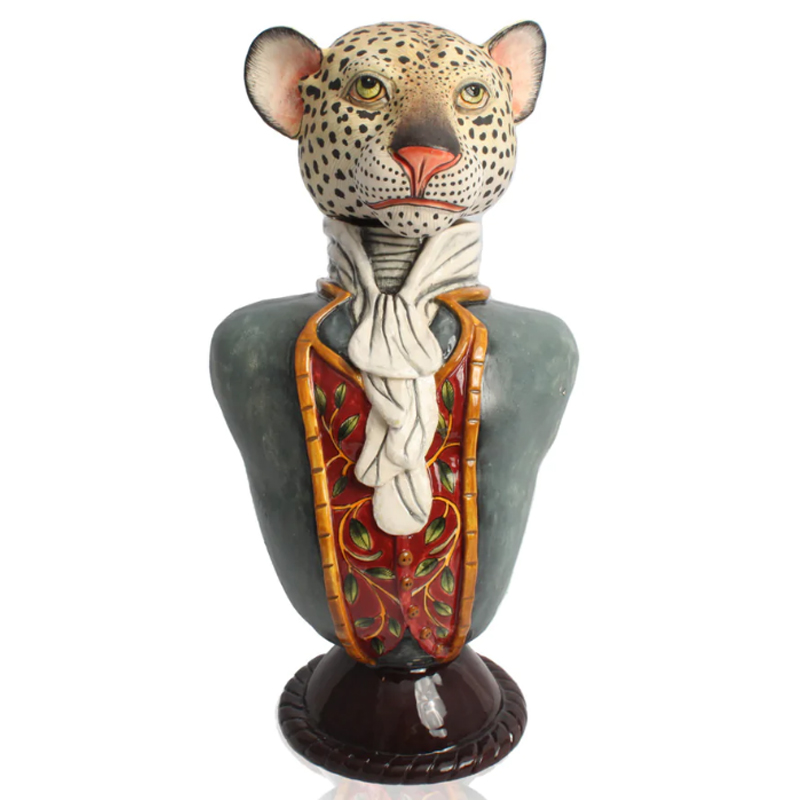 Статуэтка Leopard Figure Tureen Серый Статуэтка Leopard Figure Tureen Серый во Владивостоке | Loft Concept
