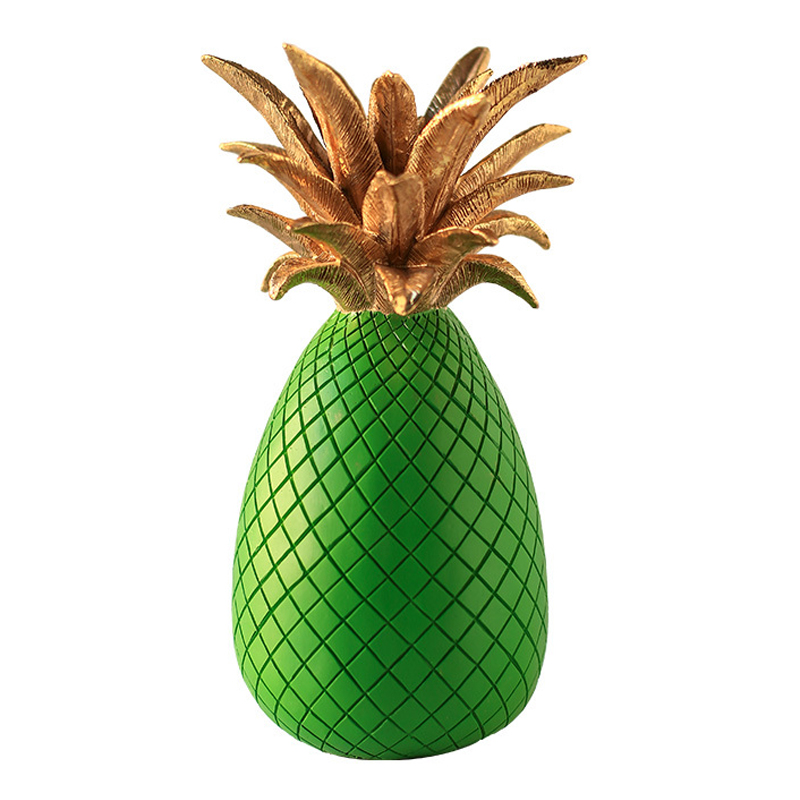 Статуэтка Gold and Green Pineapple Зеленый Золотой Статуэтка Gold and Green Pineapple Зеленый Золотой во Владивостоке | Loft Concept