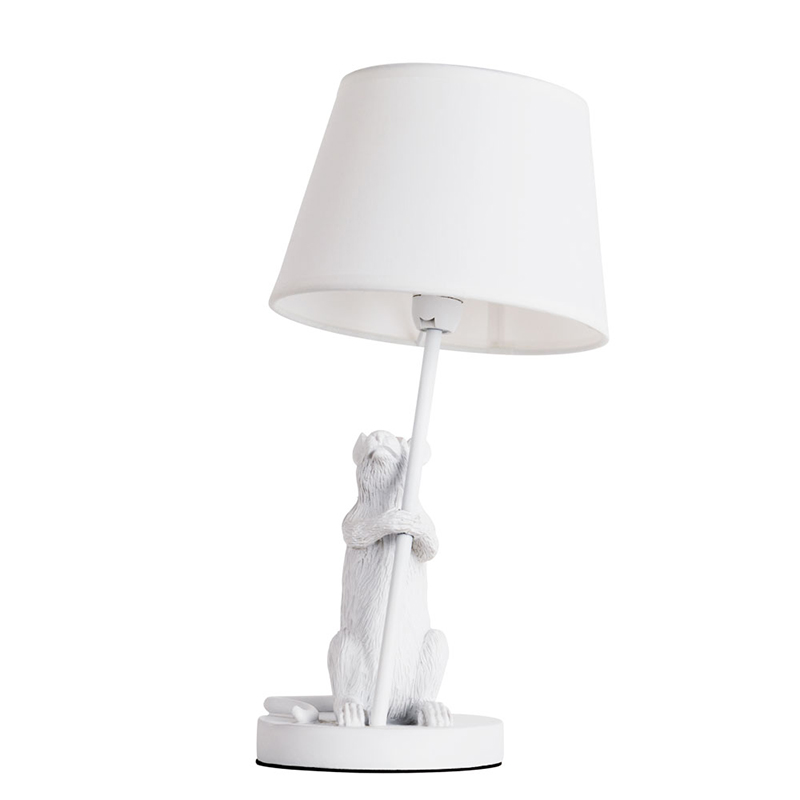 Настольная лампа White Mouse holding a lamp Белый Настольная лампа White Mouse holding a lamp Белый во Владивостоке | Loft Concept