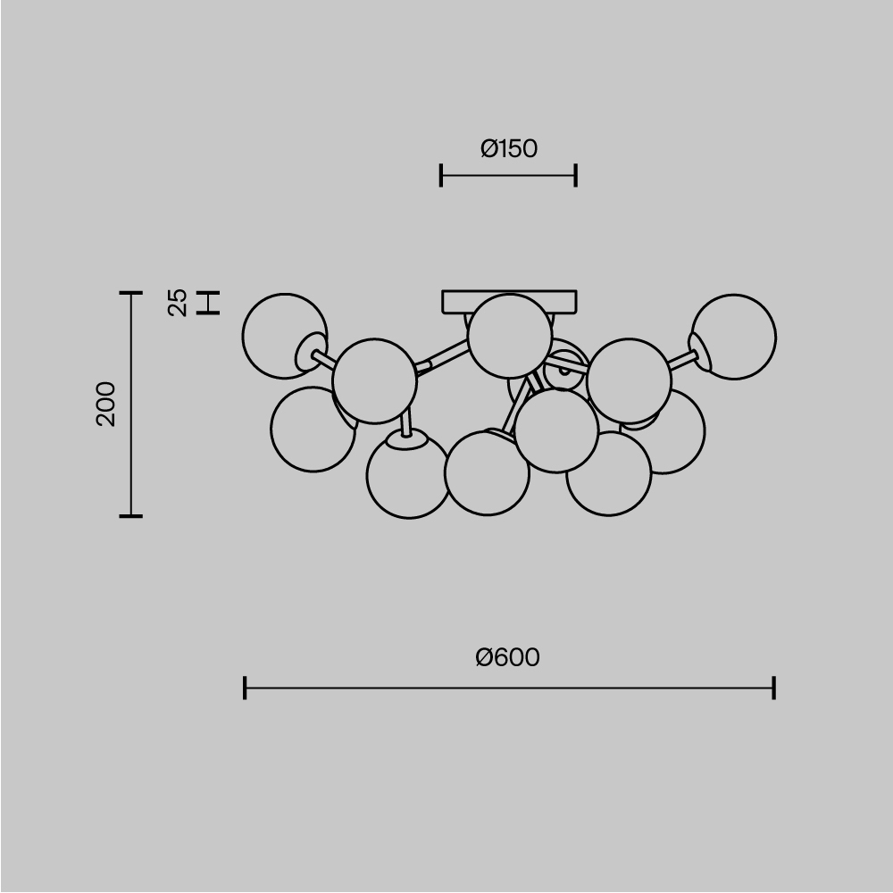 Потолочный светильник Dallas G9 во Владивостоке