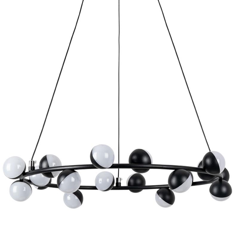 Люстра Vilelme Chandelier black 50 Черный во Владивостоке | Loft Concept 