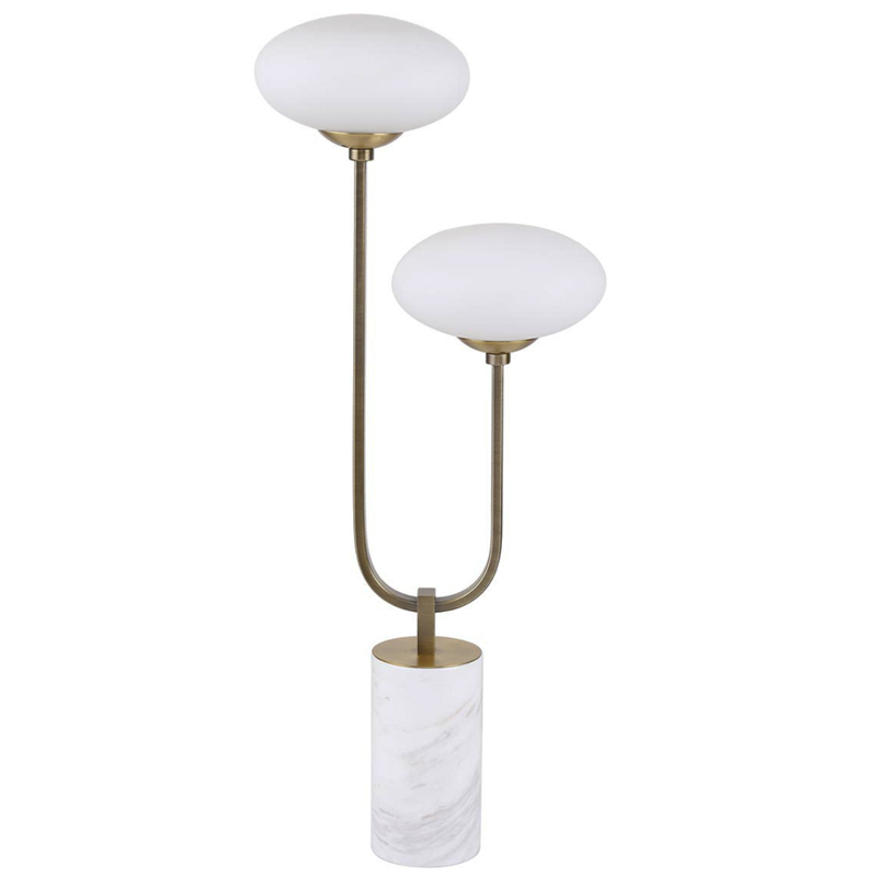 Oval Balls Mushrooms Table Lamp Brass Латунь Прозрачный белый Oval Balls Mushrooms Table Lamp Brass Латунь Прозрачный белый во Владивостоке | Loft Concept