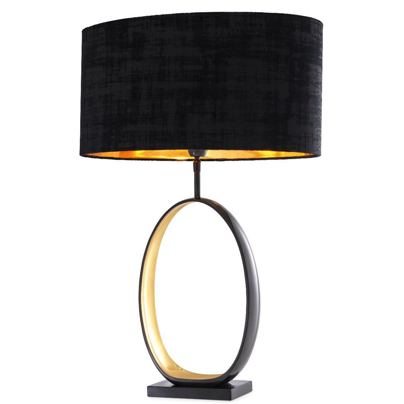 Настольная лампа Eichholtz Table Lamp Saturnia Черный Латунь во Владивостоке | Loft Concept 
