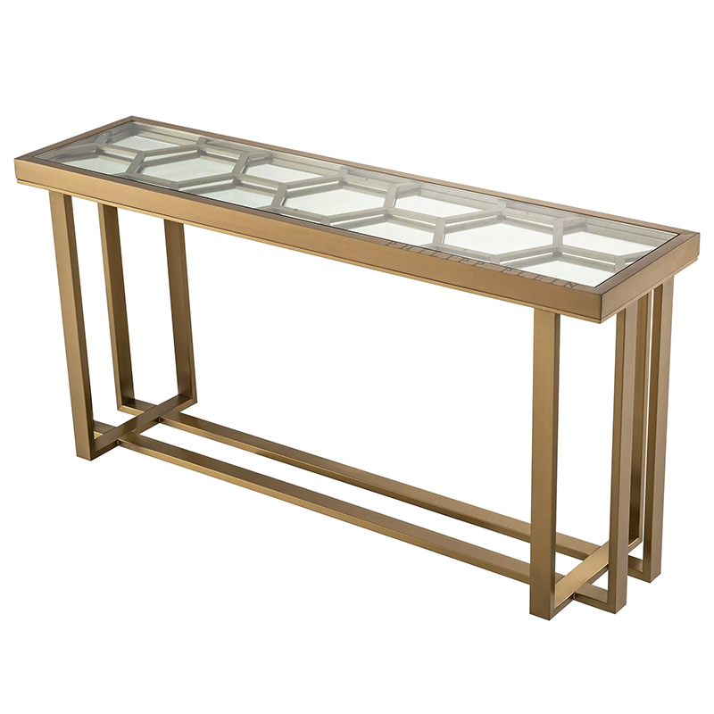 Консоль Philipp Plein Console Table Skeleton Золотой Прозрачное Стекло Консоль Philipp Plein Console Table Skeleton Золотой Прозрачное Стекло во Владивостоке | Loft Concept