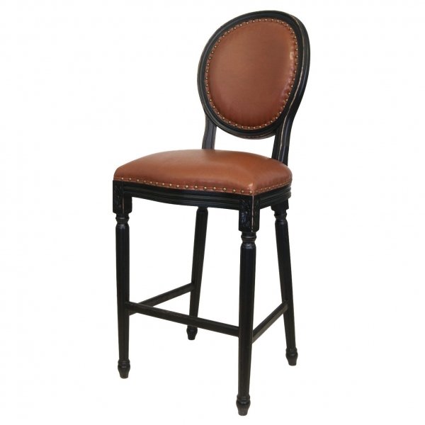 Стул French chairs Provence Bar Black Chair Черный Коричневый Стул French chairs Provence Bar Black Chair Черный Коричневый во Владивостоке | Loft Concept
