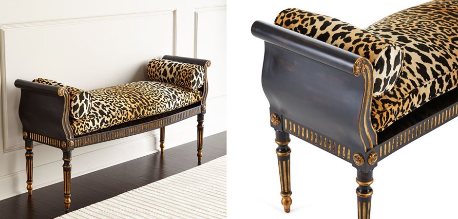Оттоманка Attina Leopard Bench Оттоманка Attina Leopard Bench - Loft-Concept во Владивостоке