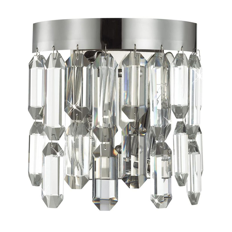 Бра Crystal Polyhedrons Wall Lamp Chrome Хром Прозрачное Стекло Бра Crystal Polyhedrons Wall Lamp Chrome Хром Прозрачное Стекло во Владивостоке | Loft Concept