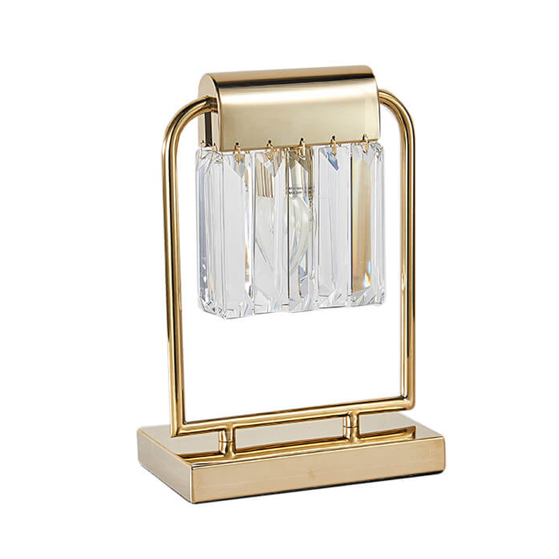 Настольная лампа Crystal Pendants gold Прозрачное Стекло Глянцевое золото Настольная лампа Crystal Pendants gold Прозрачное Стекло Глянцевое золото во Владивостоке | Loft Concept