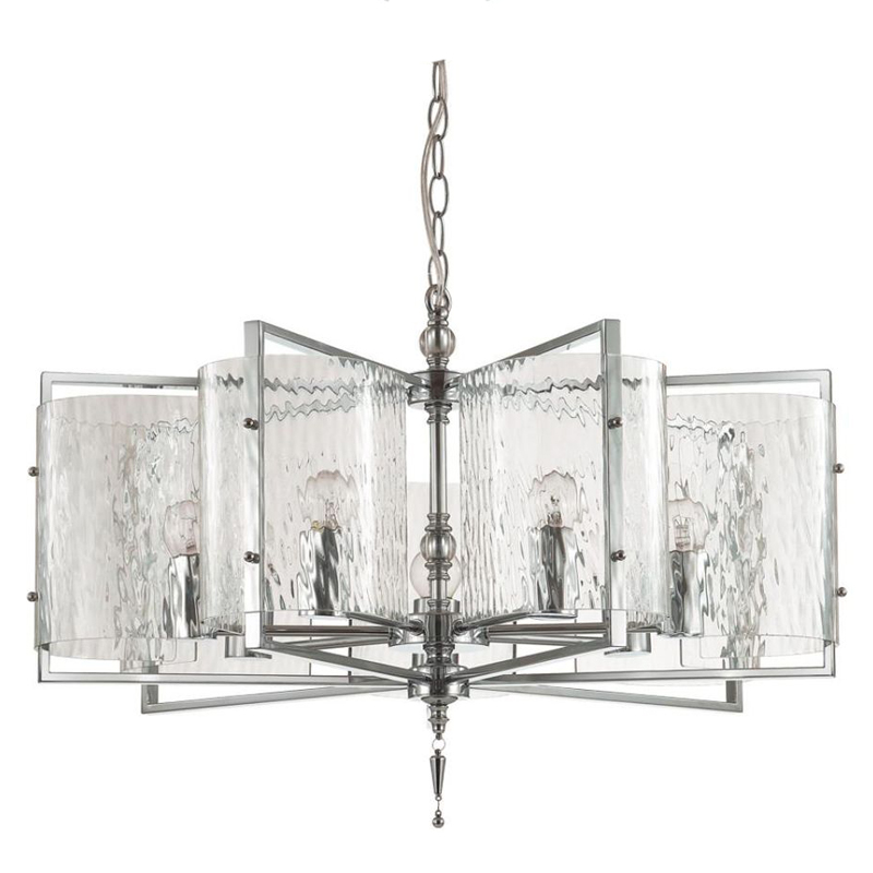 Люстра Karissa Chrome Chandelier 65 Хром Прозрачный (Transparent) Люстра Karissa Chrome Chandelier 65 Хром Прозрачный (Transparent) во Владивостоке | Loft Concept