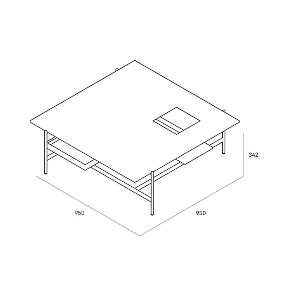 Karat журнальный столик цвета серый камень с съемным подносом во Владивостоке