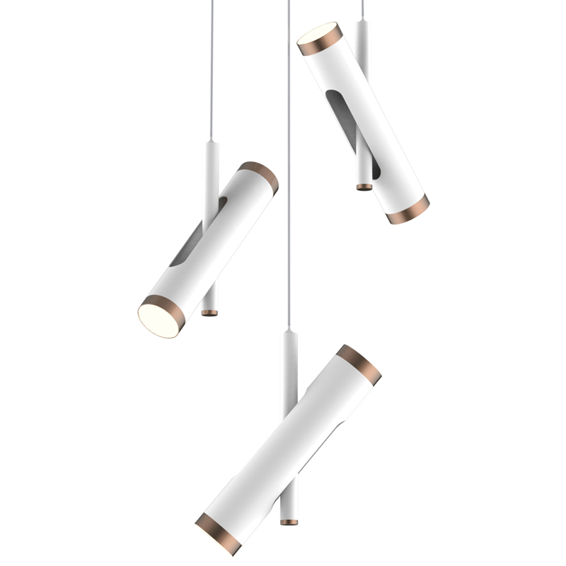Люстра Rainer Chandelier Trio white Белый Золотой Люстра Rainer Chandelier Trio white Белый Золотой во Владивостоке | Loft Concept