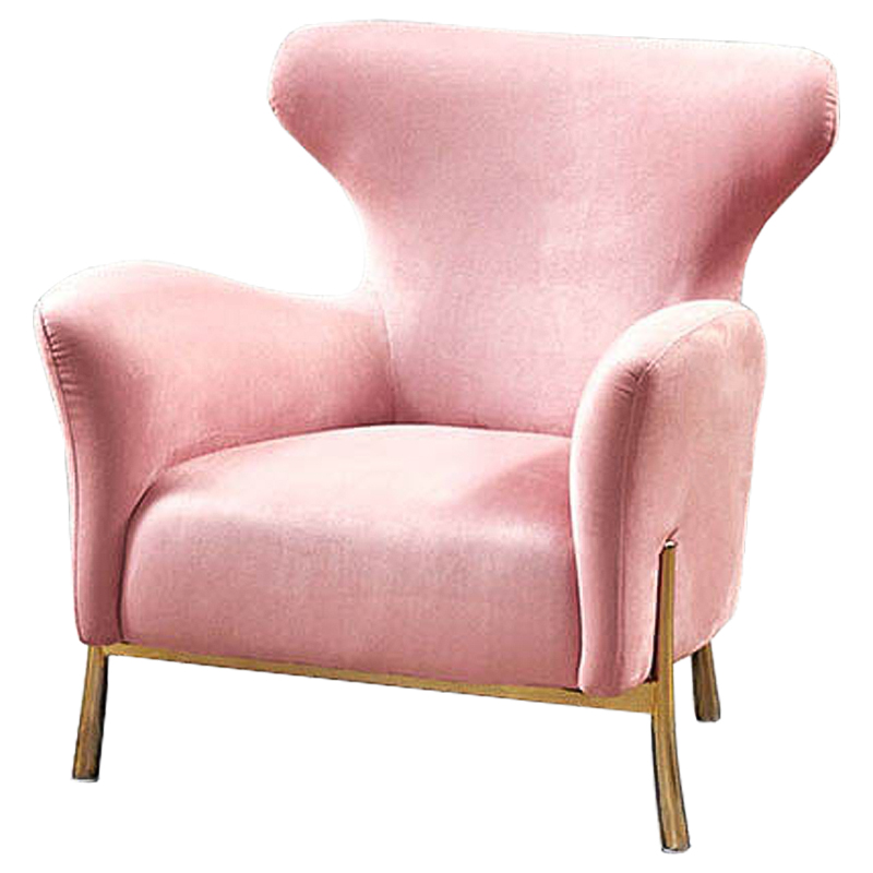 Кресло Blount Chair Золотой Розовый Кресло Blount Chair Золотой Розовый во Владивостоке | Loft Concept