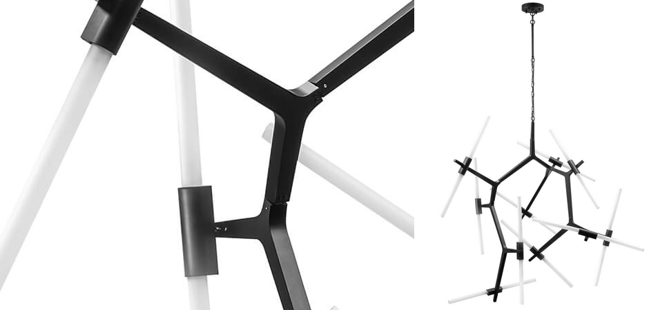 Люстра Агнес Chandelier Black 20 Люстра Агнес Chandelier Black 20 - Loft-Concept во Владивостоке