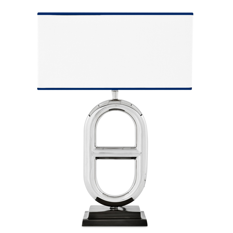 Настольная лампа Eichholtz Table Lamp Acapulco Нержавеющая сталь Черный Кремовый Настольная лампа Eichholtz Table Lamp Acapulco Нержавеющая сталь Черный Кремовый во Владивостоке | Loft Concept