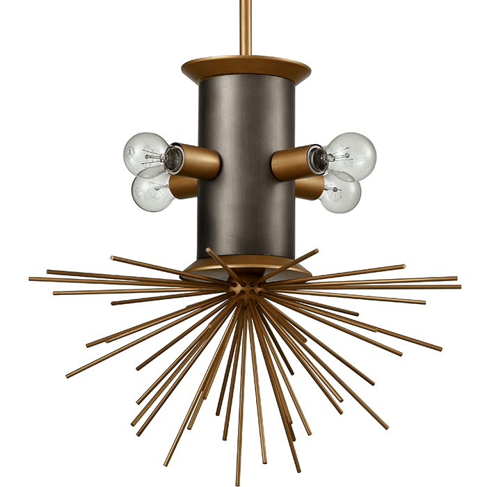 Подвесной светильник Hedgehog Chandelier Латунь Подвесной светильник Hedgehog Chandelier Латунь во Владивостоке | Loft Concept