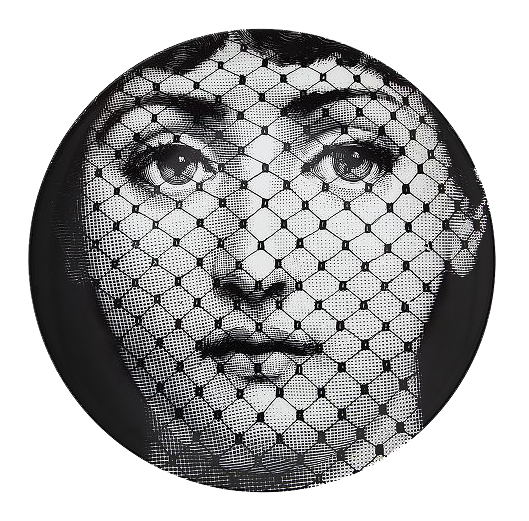 Декоративная тарелка Fornasetti 078 Черный Декоративная тарелка Fornasetti 078 Черный во Владивостоке | Loft Concept