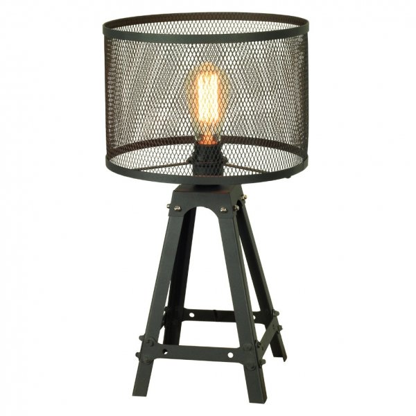Настольная лампа Radial Cage Table Lamp Черный Настольная лампа Radial Cage Table Lamp Черный во Владивостоке | Loft Concept