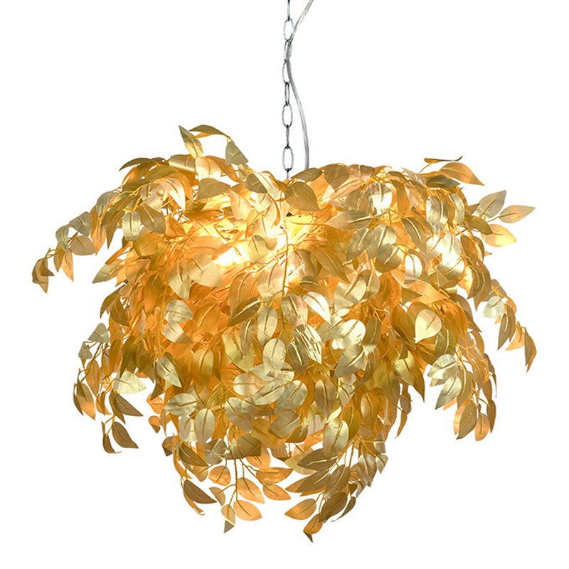 Люстра Golden Autumn Leaves Золотой Хром Люстра Golden Autumn Leaves Золотой Хром во Владивостоке | Loft Concept