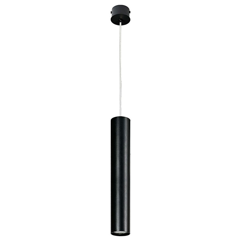 Подвесной светильник Luis Trumpet Tube Black Lamp Черный Подвесной светильник Luis Trumpet Tube Black Lamp Черный во Владивостоке | Loft Concept