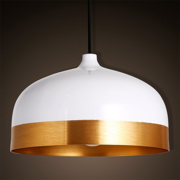 Подвесной светильник Cone Lux Pendant White Белый Глянцевое золото Подвесной светильник Cone Lux Pendant White Белый Глянцевое золото во Владивостоке | Loft Concept