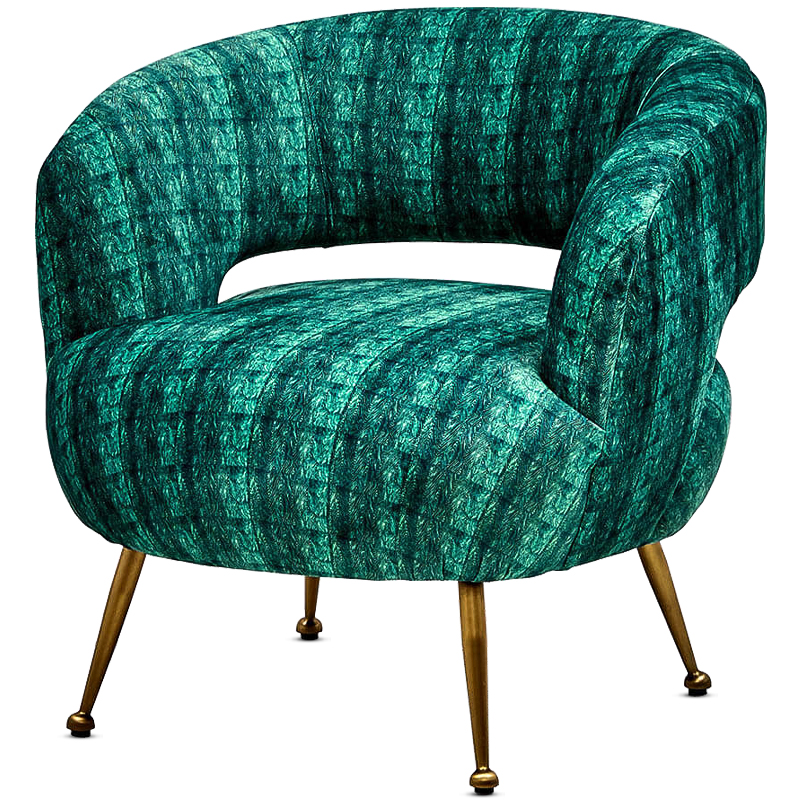 Кресло Hebe Chair Бирюзовый Латунь Кресло Hebe Chair Бирюзовый Латунь во Владивостоке | Loft Concept